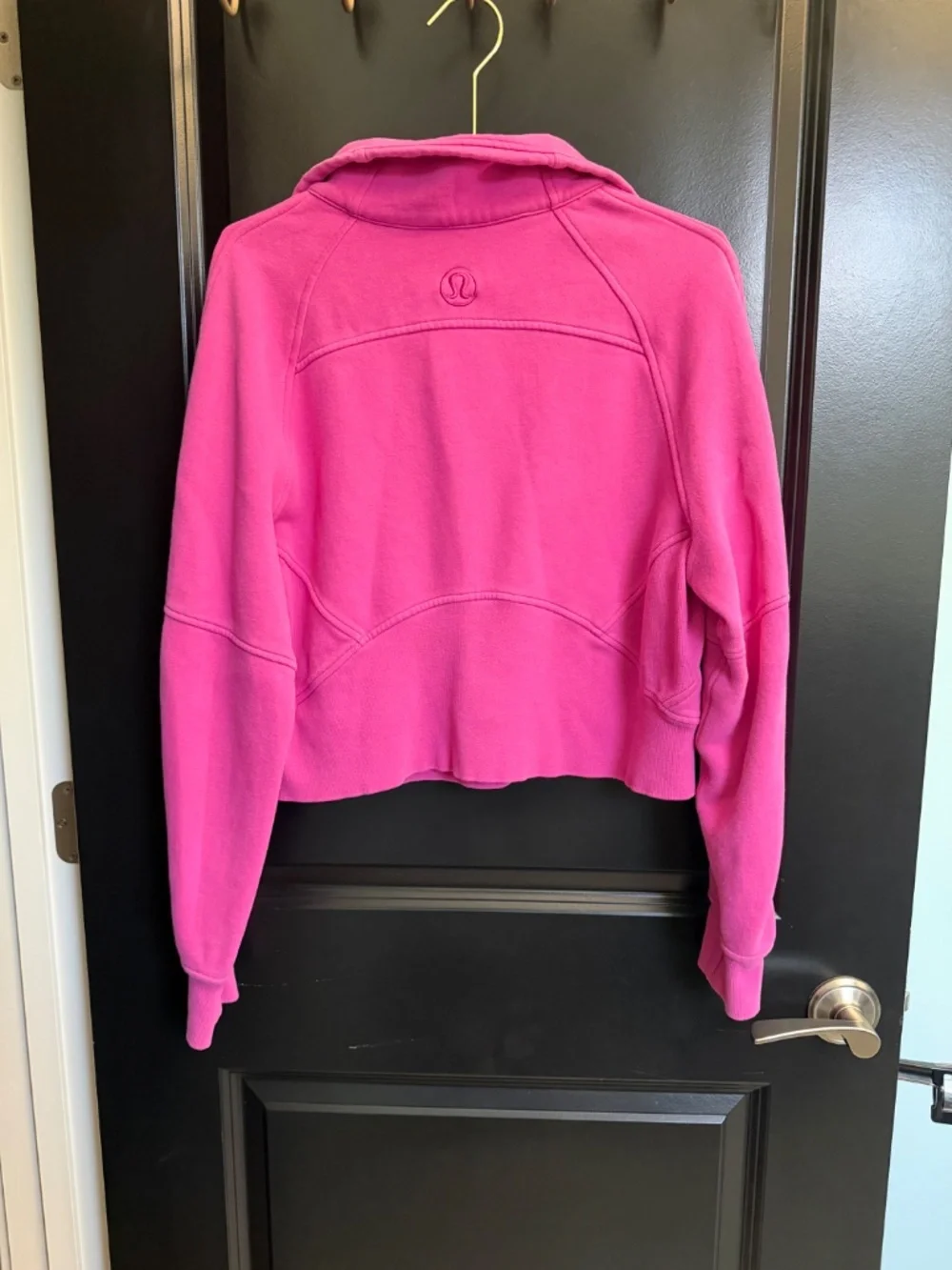 LuluLemon hot pink scuba 3/4 zip sweatshirt xs/s - Picture 2 of 6